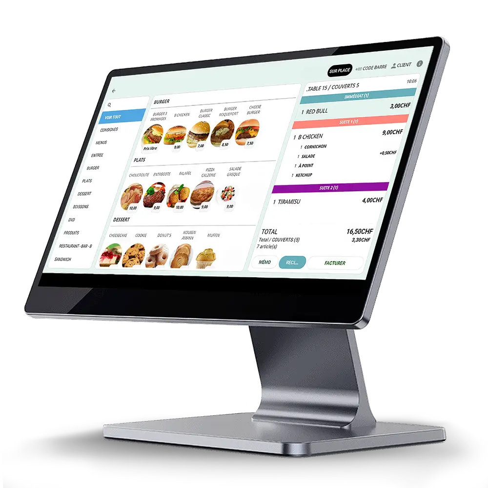 Caisse Pro becash, système tactile de comptoir